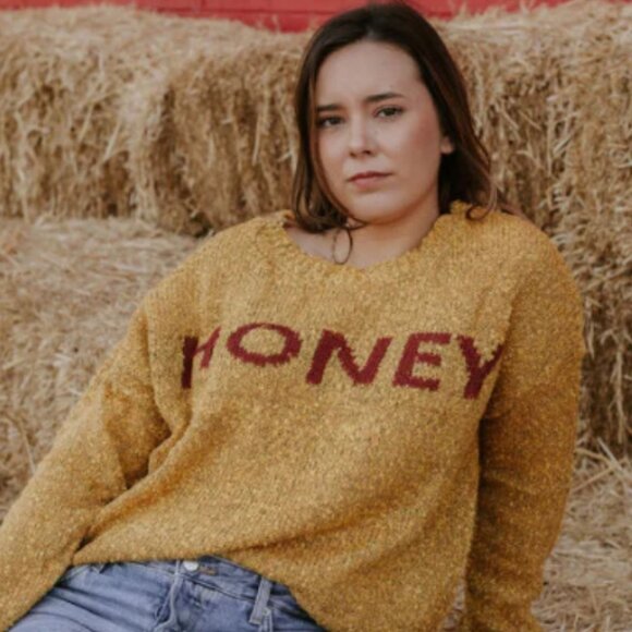 Promesa Sweaters - Like NEW! PROMESA Honey Popcorn knit Sweater - L